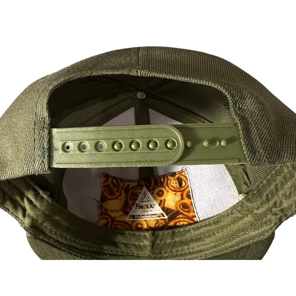 Thump Coffee Snapback Hat Adjustable Olive Green Leather Patch Rope Detail Cap - Picture 13 of 13